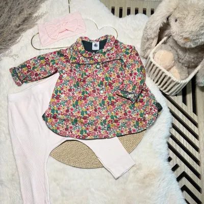 🌸 Ensemble bébé fille - petit bateau • 12 mois 🌸